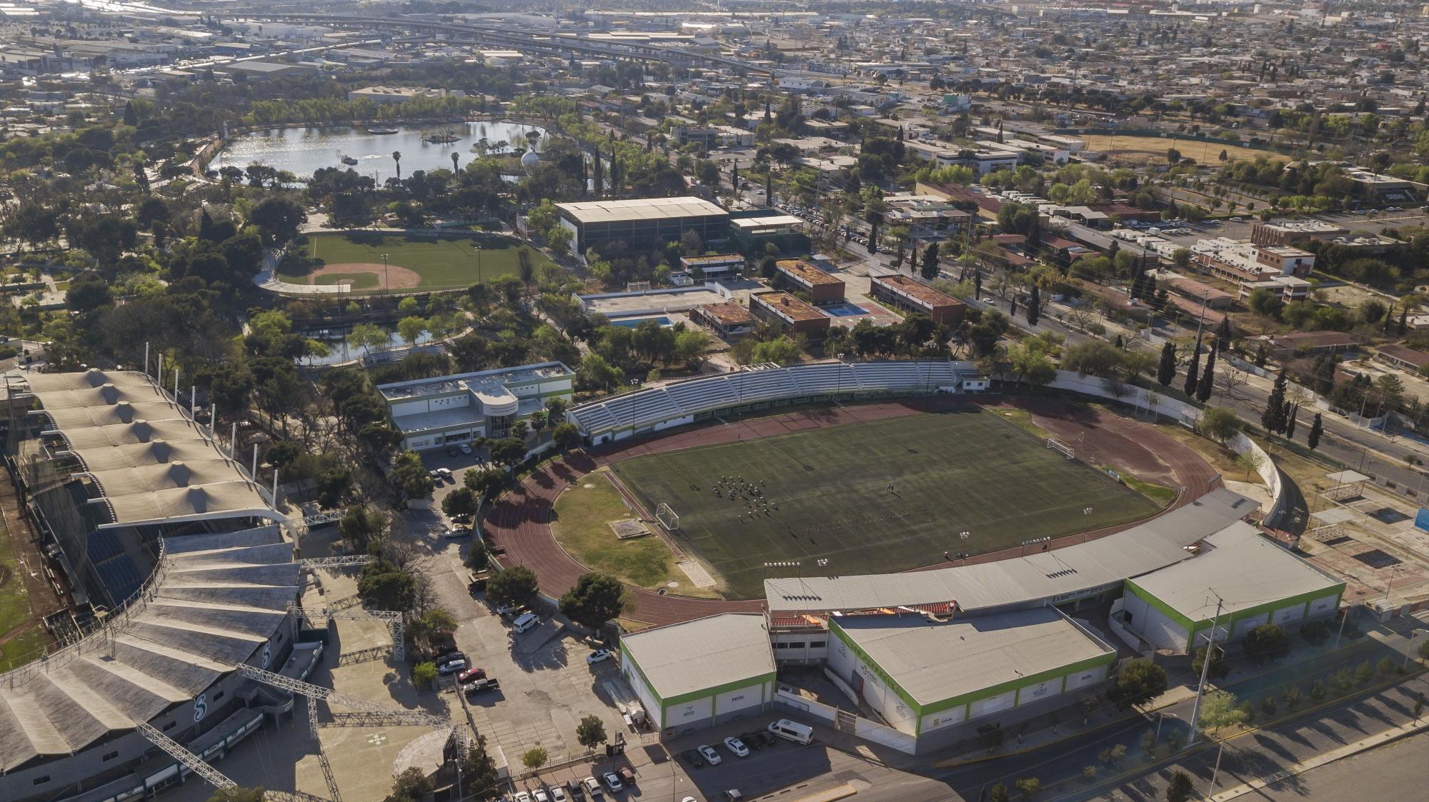 $!Vista aérea de una parte del complejo que conforma la Ciudad Deportiva.