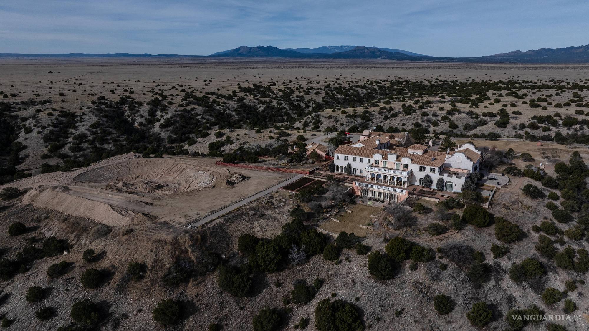 $!Rancho Raphael, anteriormente conocido como Rancho Zorro, propiedad de Jeffrey Epstein, en Stanley, Nuevo México.