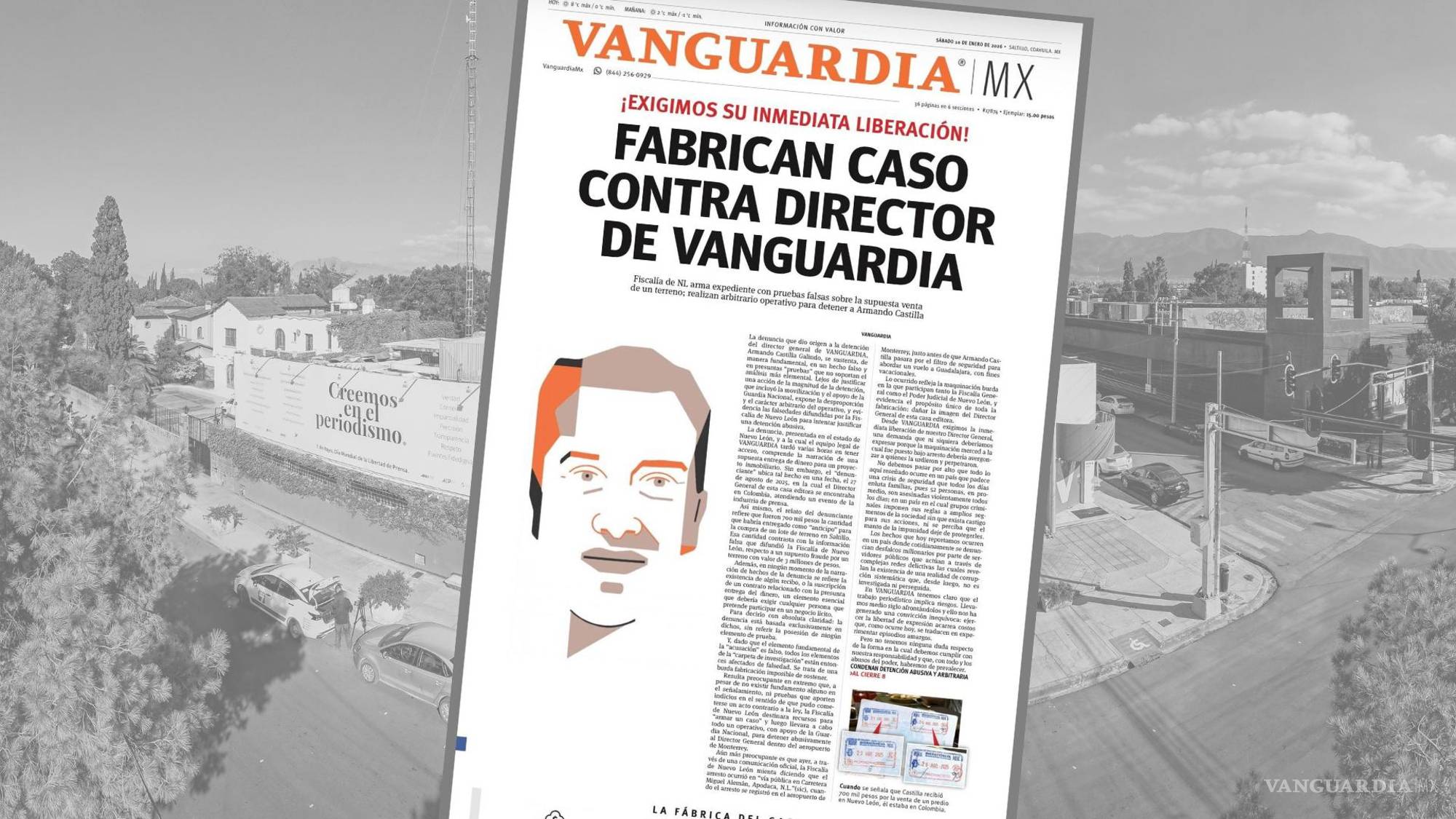 $!Desde un inicio, la defensa legal de Castilla acusó que este caso fue fabricado con pruebas falsas.