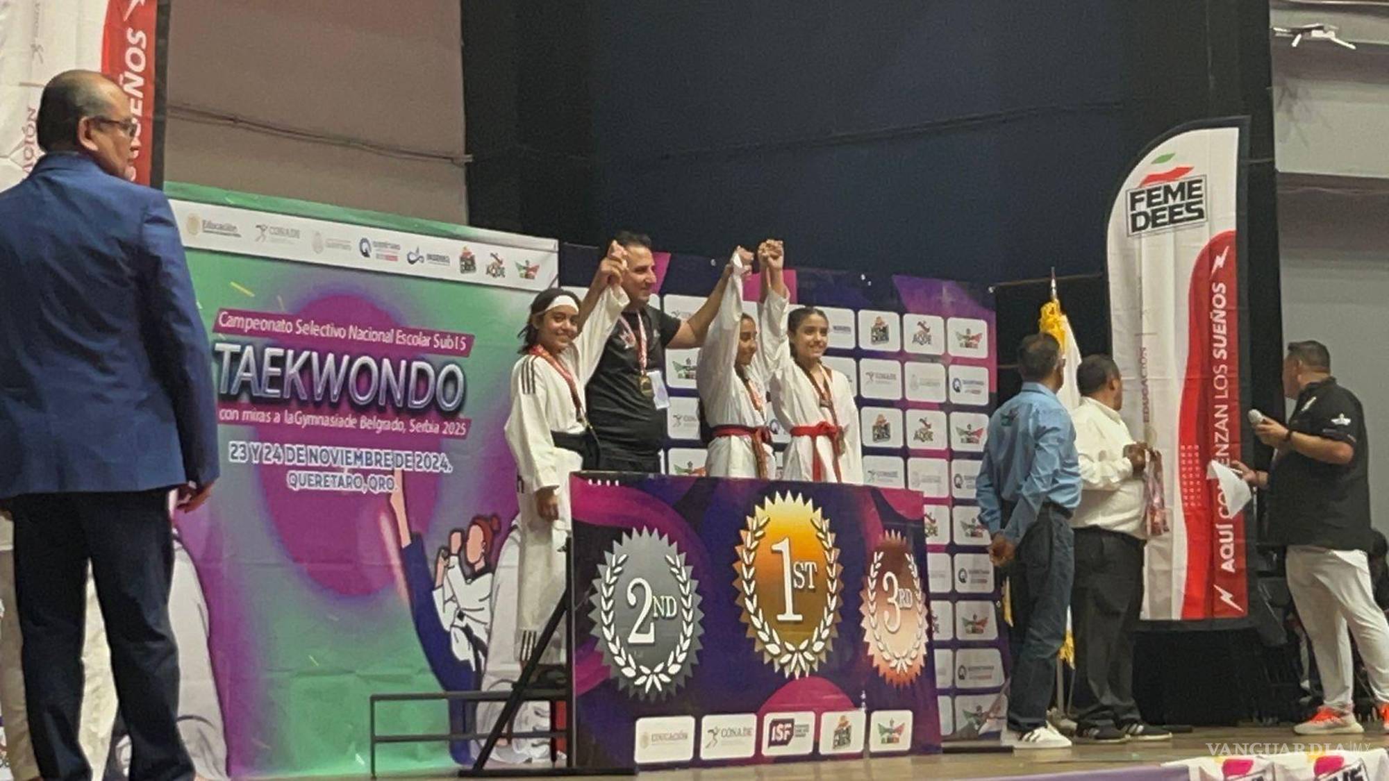 $!A sus 13 años, Nahomi Apodaca Ramírez ha emergido como una prometedora atleta de taekwondo, no solo en Coahuila, sino en México.