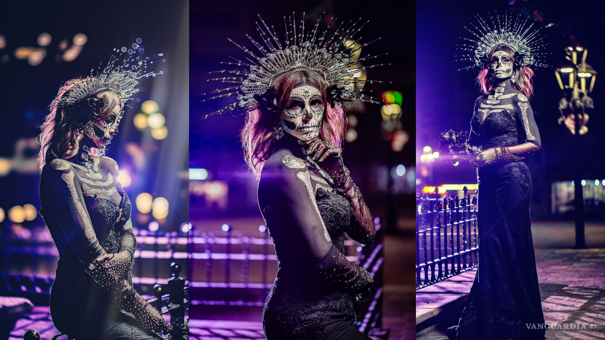 El retrato inmortal de una catrina; tradición plasmada en fotografía