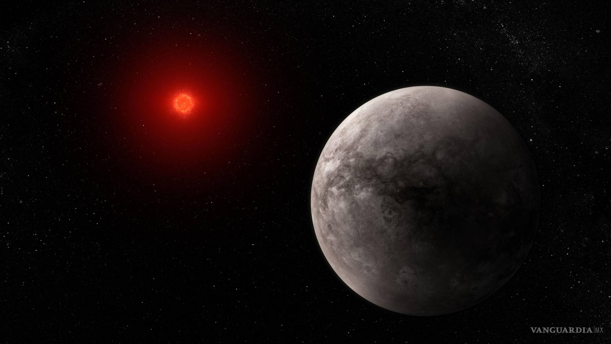 $!Ilustración que muestra el aspecto que podría tener el exoplaneta rocoso y caliente TRAPPIST-1 b. TRAPPIST-1 b, el más cercano a su estrella de los siete planetas conocidos del sistema TRAPPIST-1.