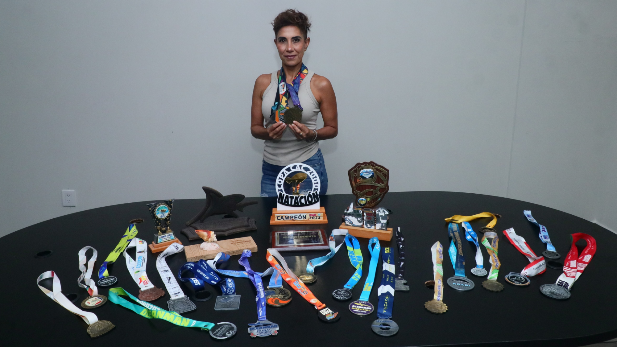 $!Rocío atesora cada una de las medallas que ha traído consigo de cada competencia.