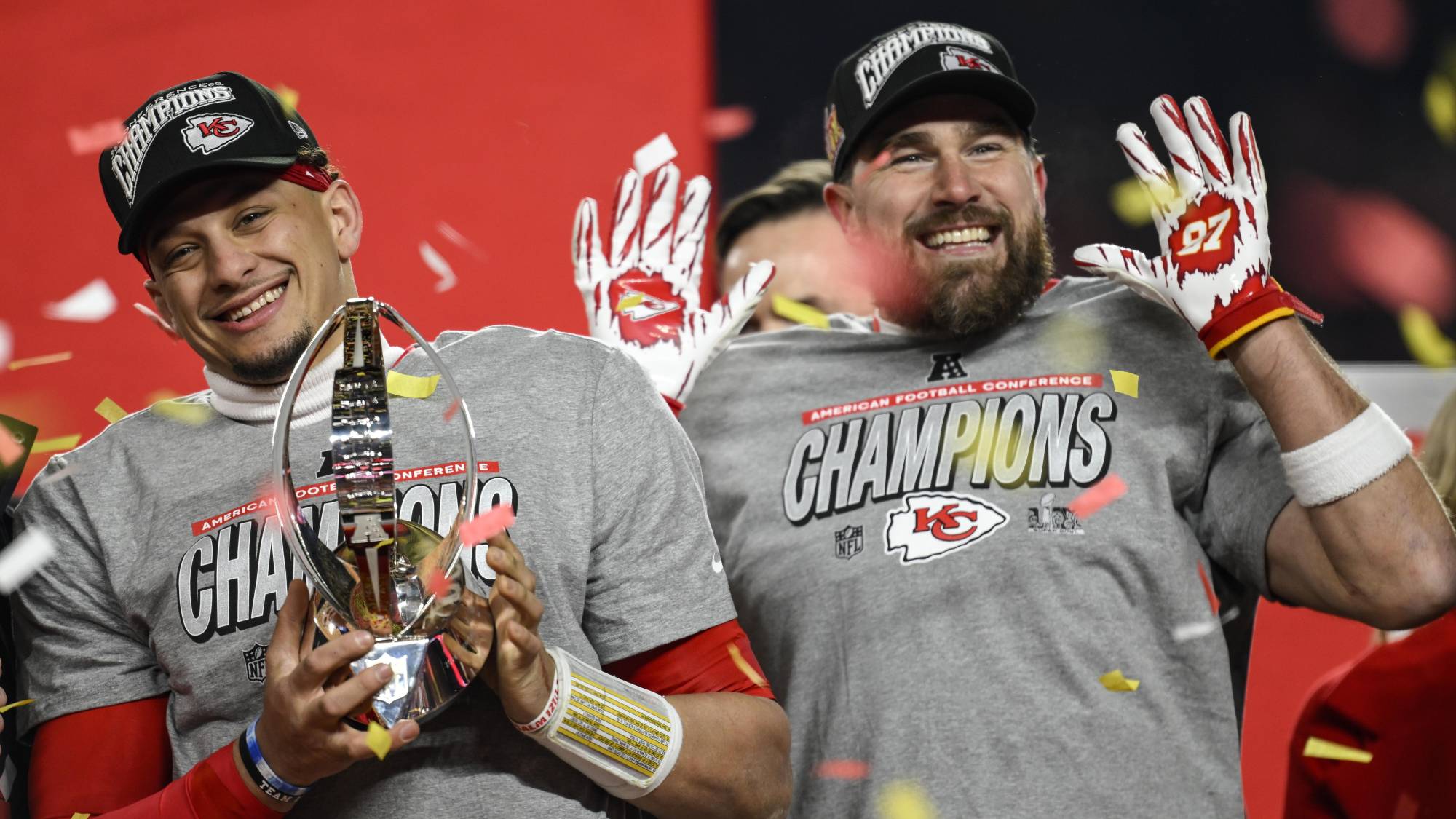 $!Mahomes y Travis Kelce, una de las duplas más letales en la historia de la liga.