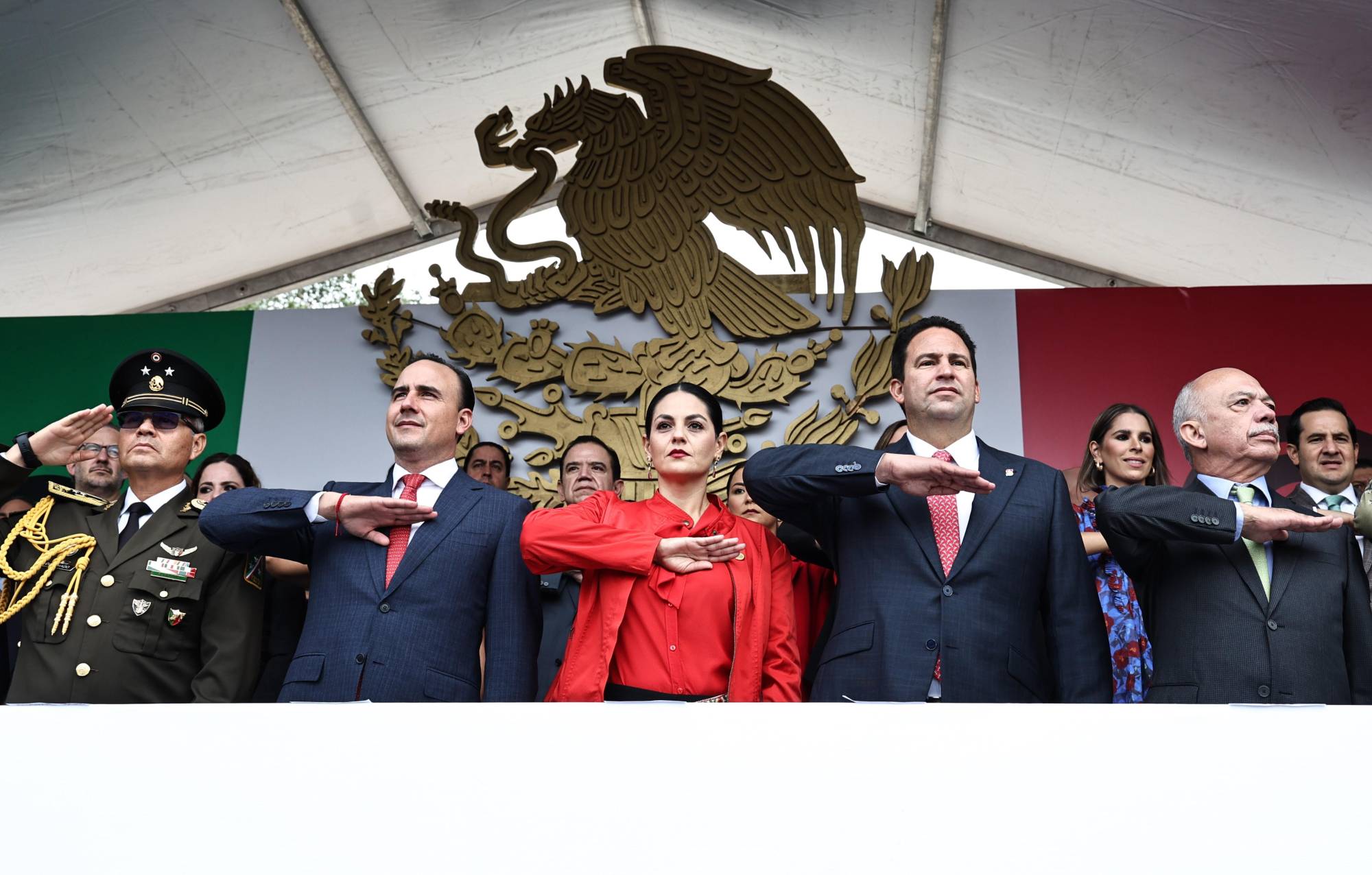 $!16 de septiembre. Desfile cívico conmemorativo al 215 aniversario de la Independencia de México.