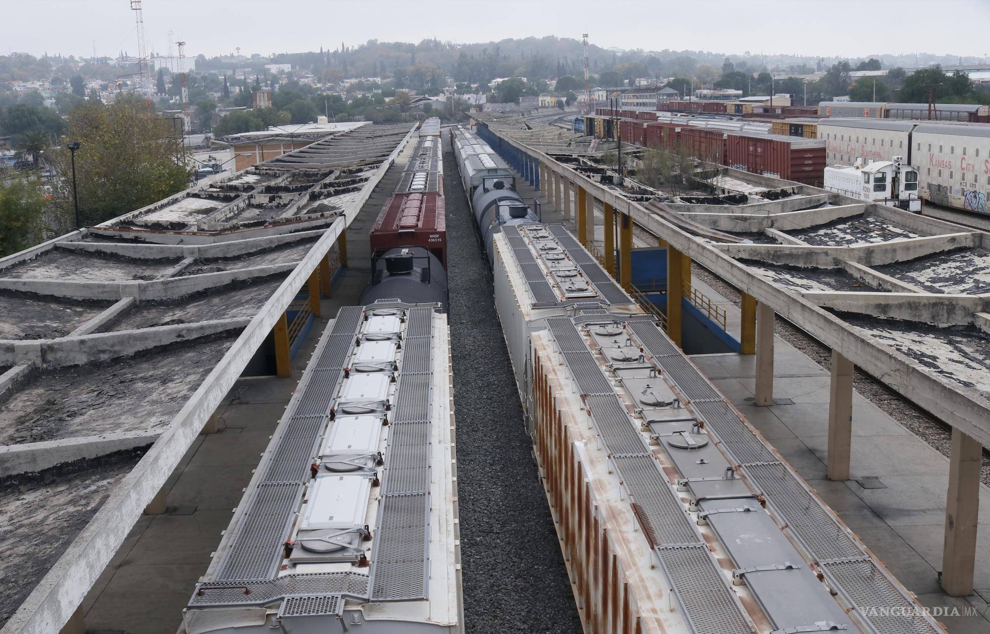 $!La ciudad de Saltillo contaba con cuatro estaciones de ferrocarril, tres de ellas en el lado Sur.