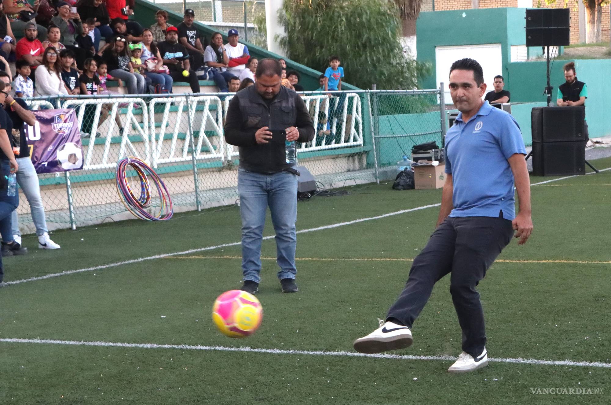 $!Patada inicial del torneo de futbol 7.