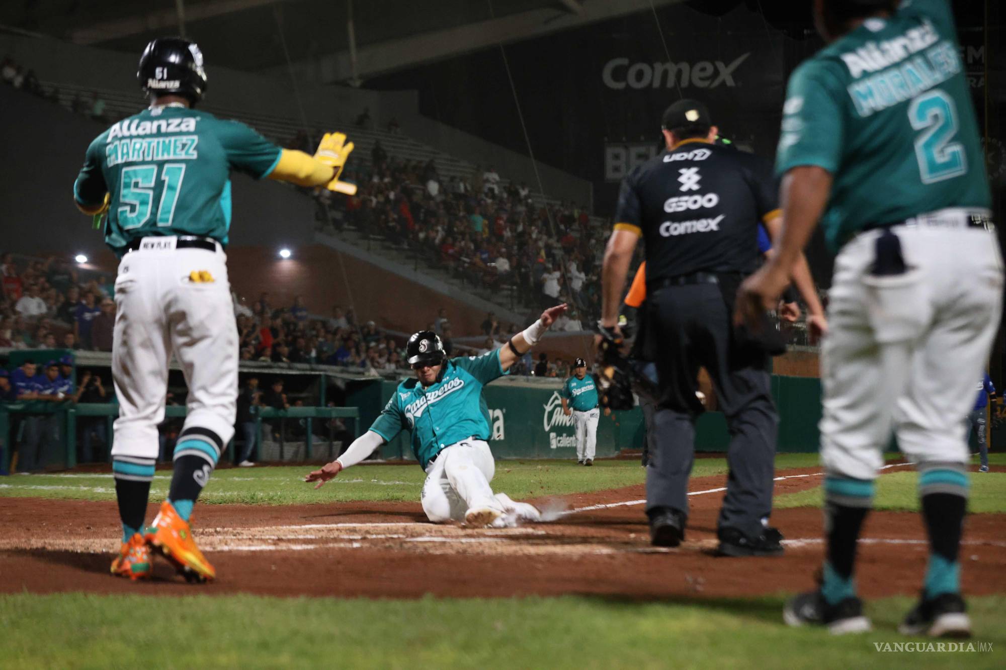 $!La nave verde volvió a encender pasiones en la capital coahuilense, con su fiel afición alentando cada jugada.