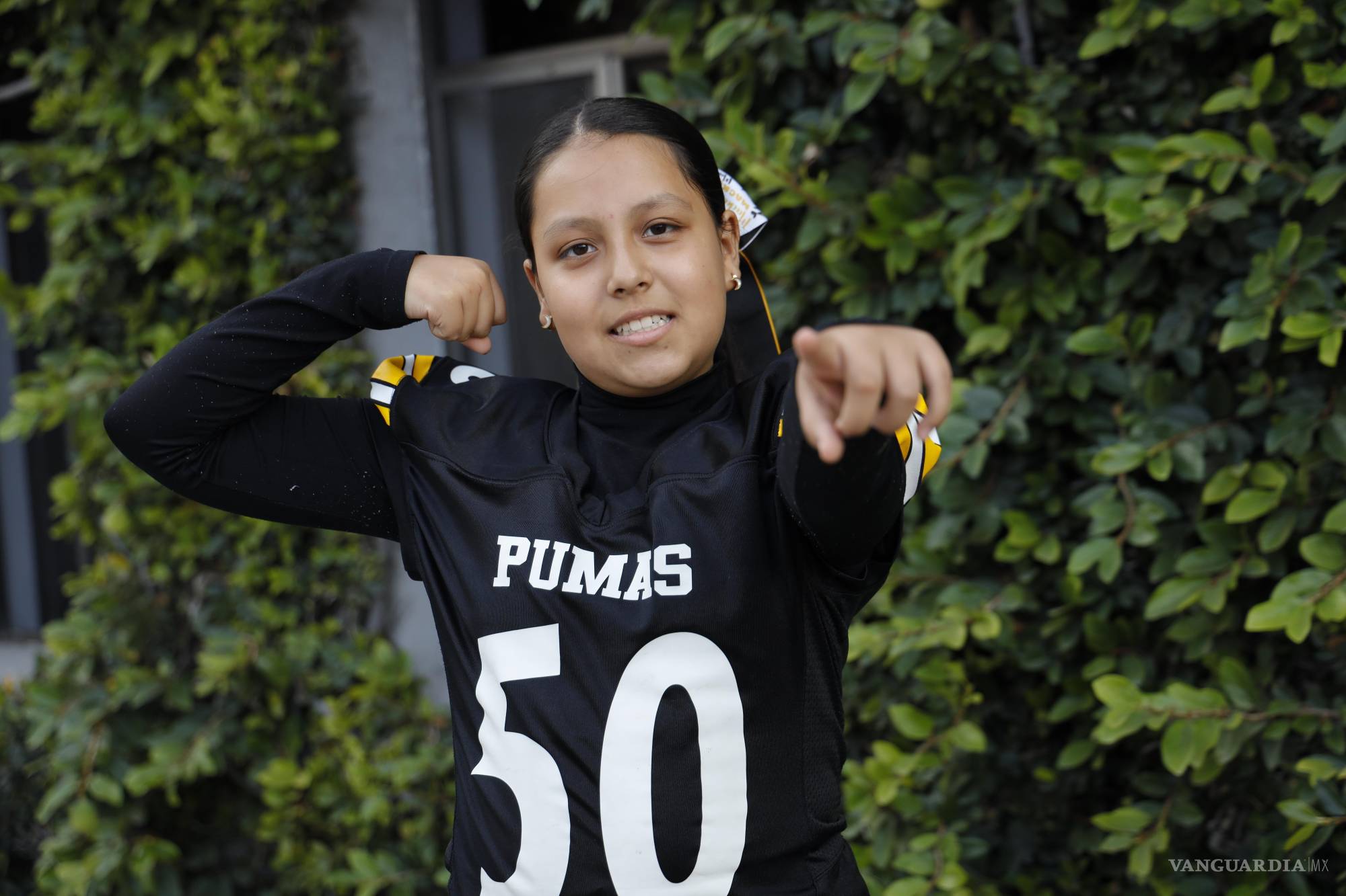 $!Mackenzy Alejandro juega como guardia ofensiva, destacando incluso frente a linieros mayores.