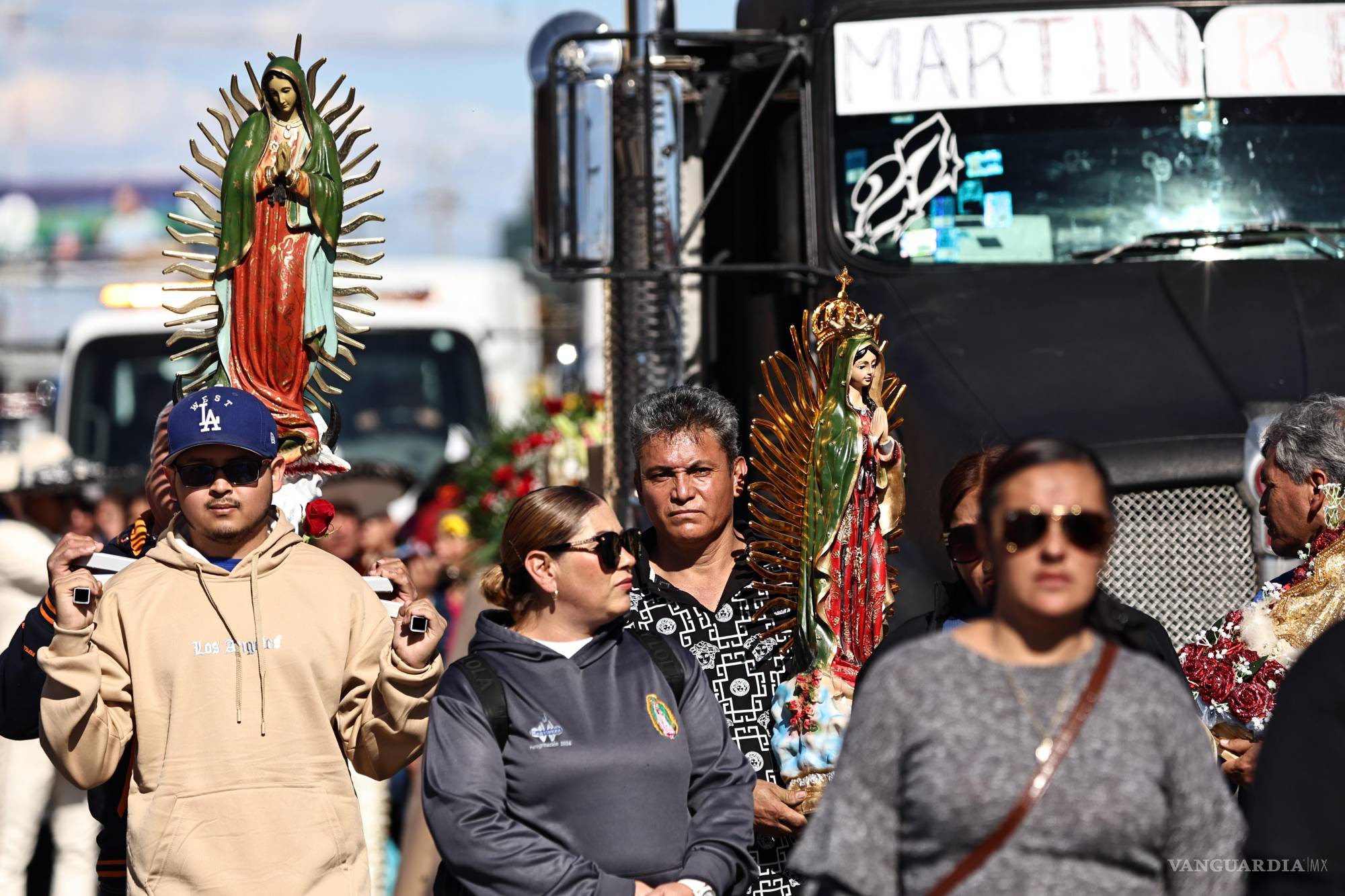 Saltillo: Transportistas agradecen trabajo y seguridad en peregrinación a la Virgen de Guadalupe 