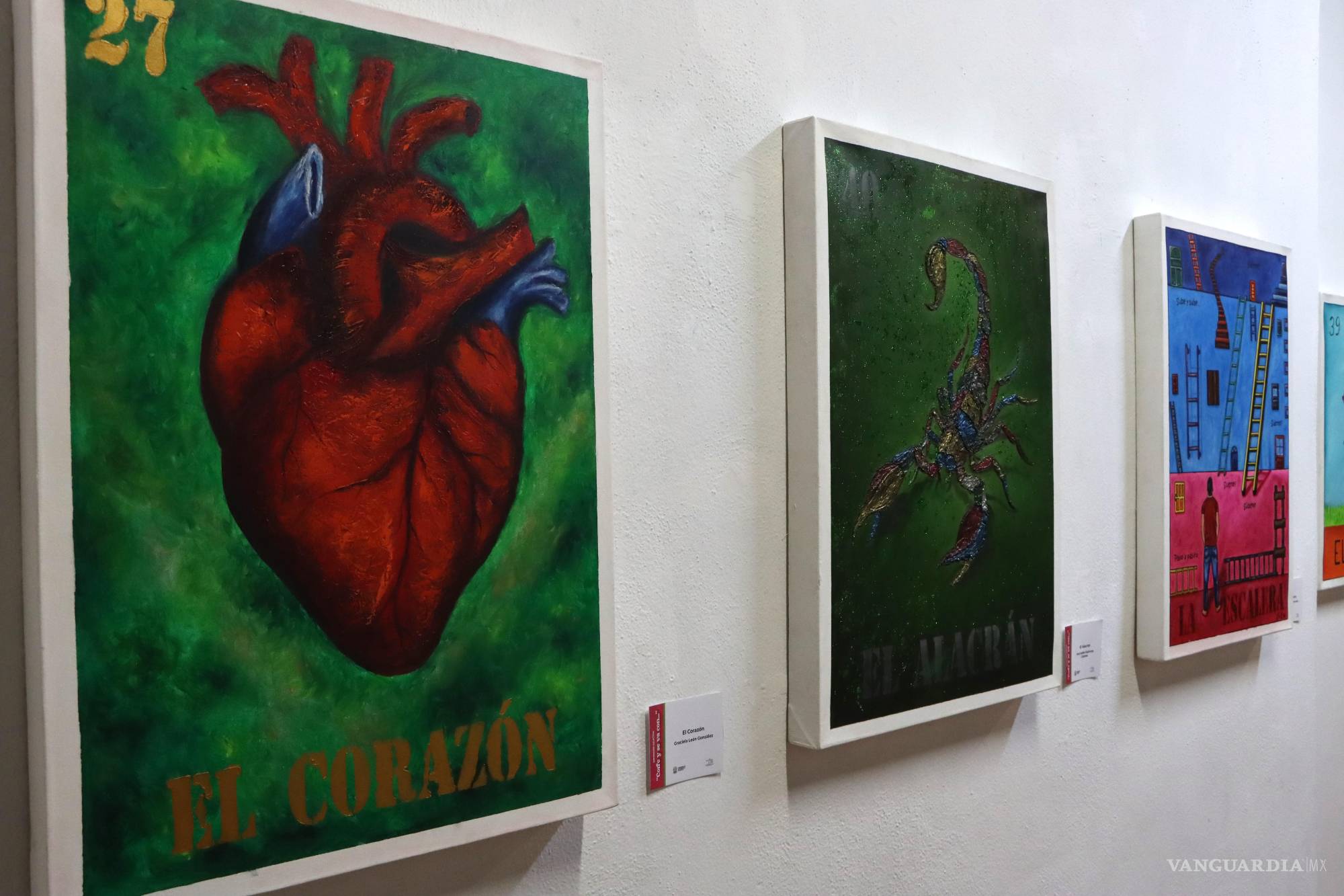 Artistas de Torreón traen su ‘lotería’ a Saltillo con la exposición de pintura ‘Corre y se va con...’