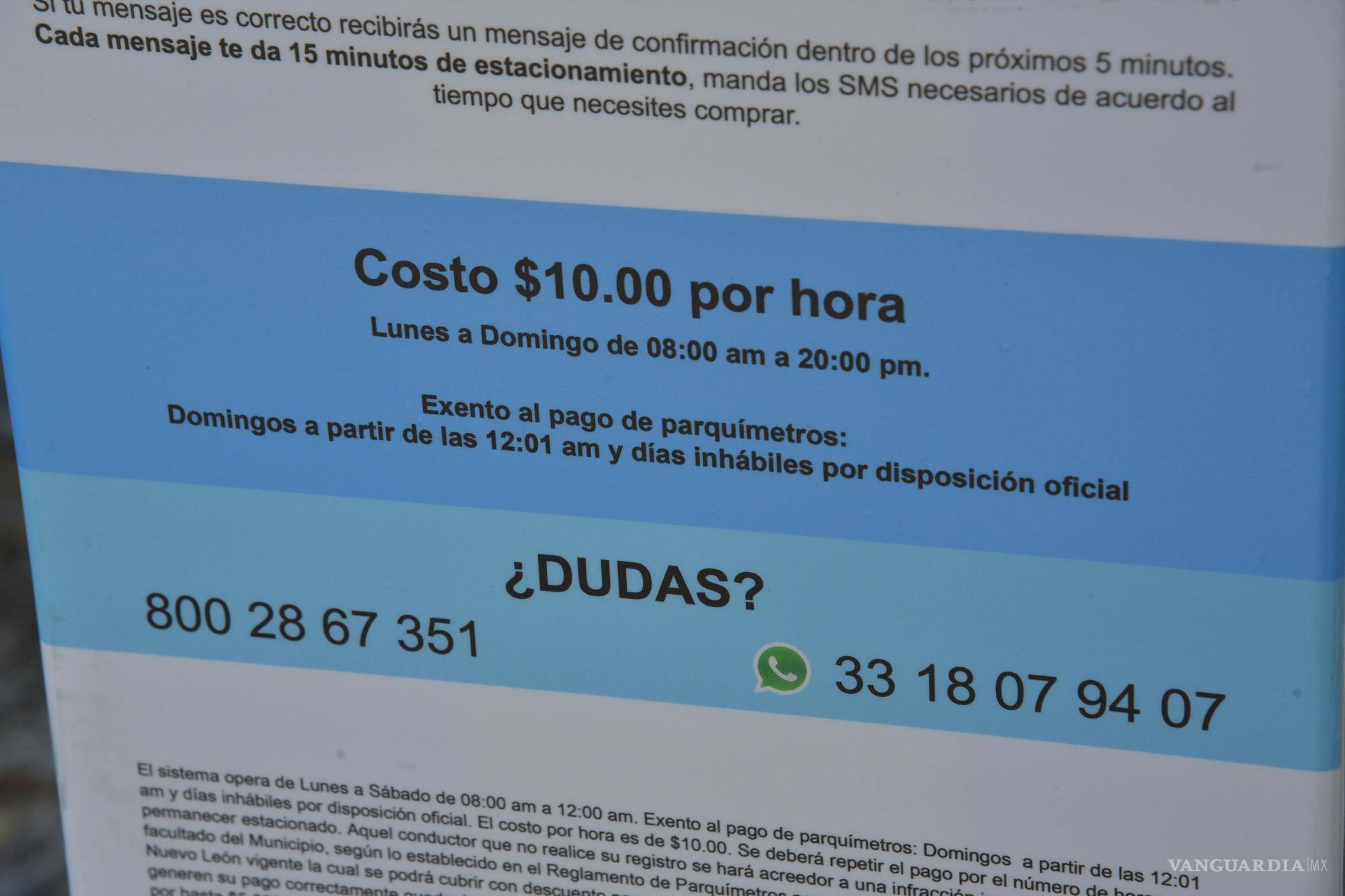 $!Recarga mínima y flexibilidad de pago en parquímetros de SPGG.