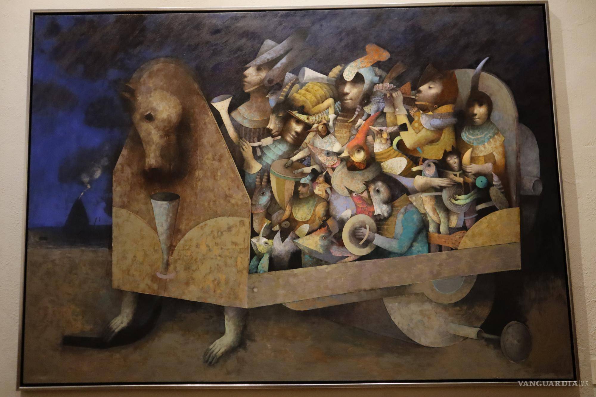 $!La monumentalidad y el movimiento están presentes en la obra del pintor.