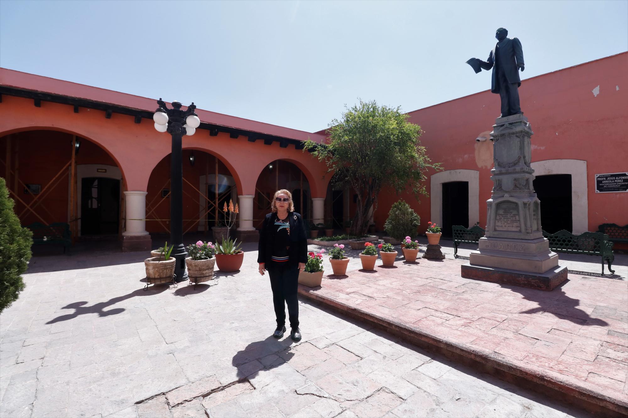 $!María Elena Santoscoy, presidenta del Patronato de Amigos del Patrimonio Histórico de Coahuila.