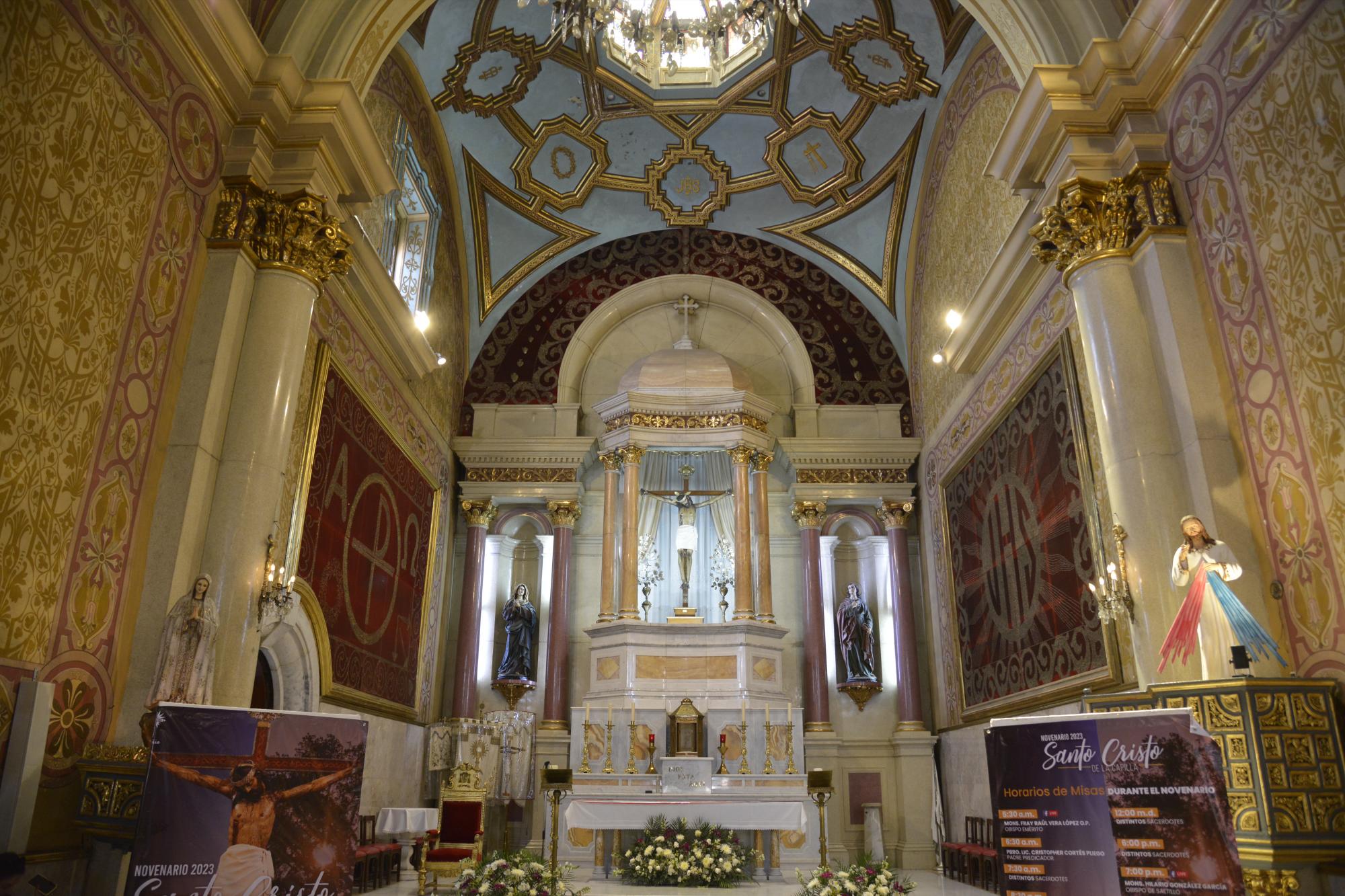 $!Interior de la Capilla del Santo Cristo, cuya fundación se remonta al siglo XVIII.