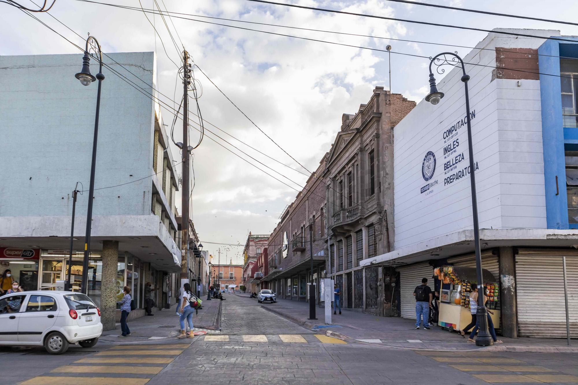 $!Vista actual de calle Ignacio Zaragoza desde Juan Aldama