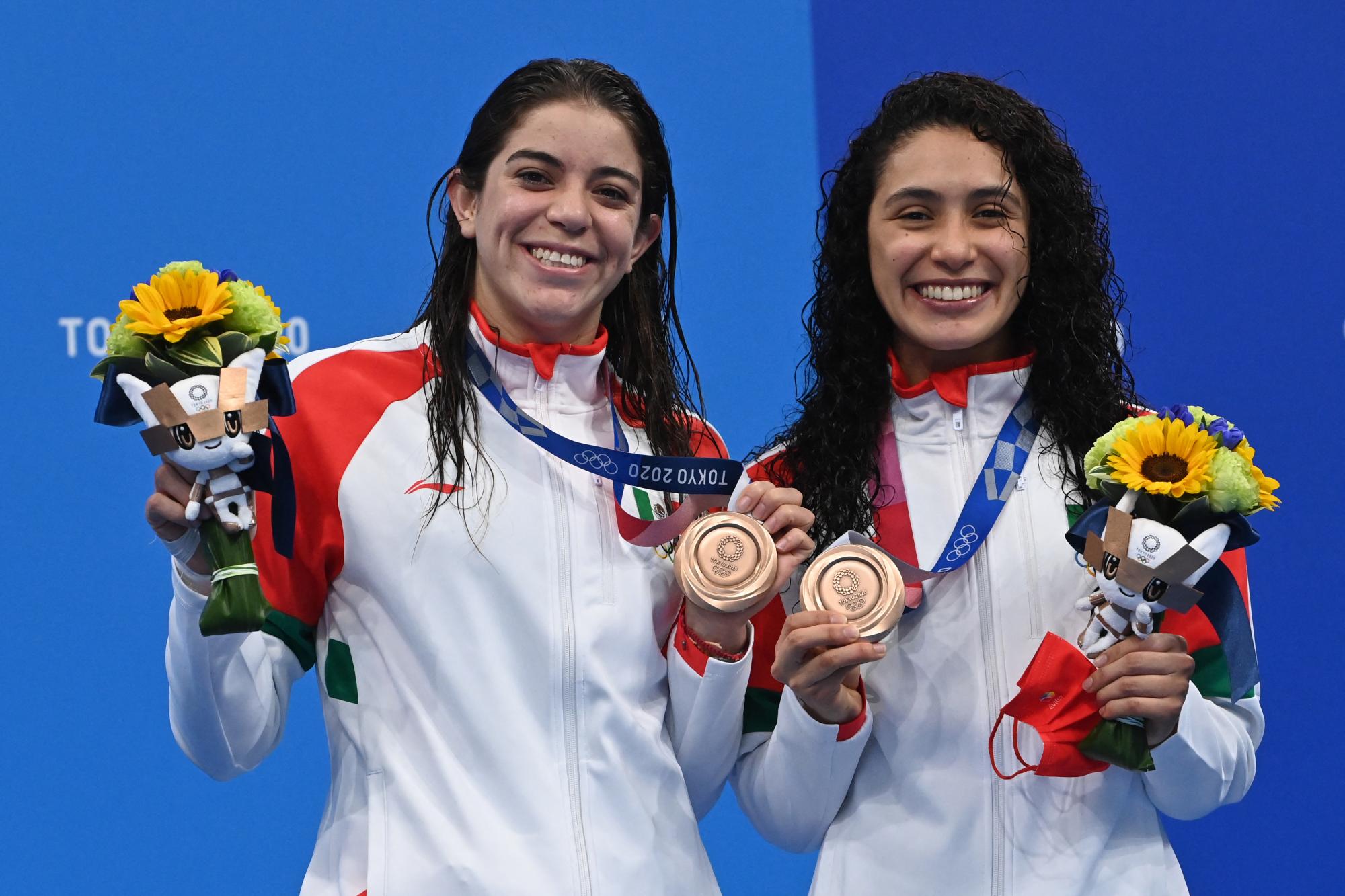 $!Orozco y Agúndez se subieron al podio en los pasados Juegos Olímpicos de Tokio 2020.