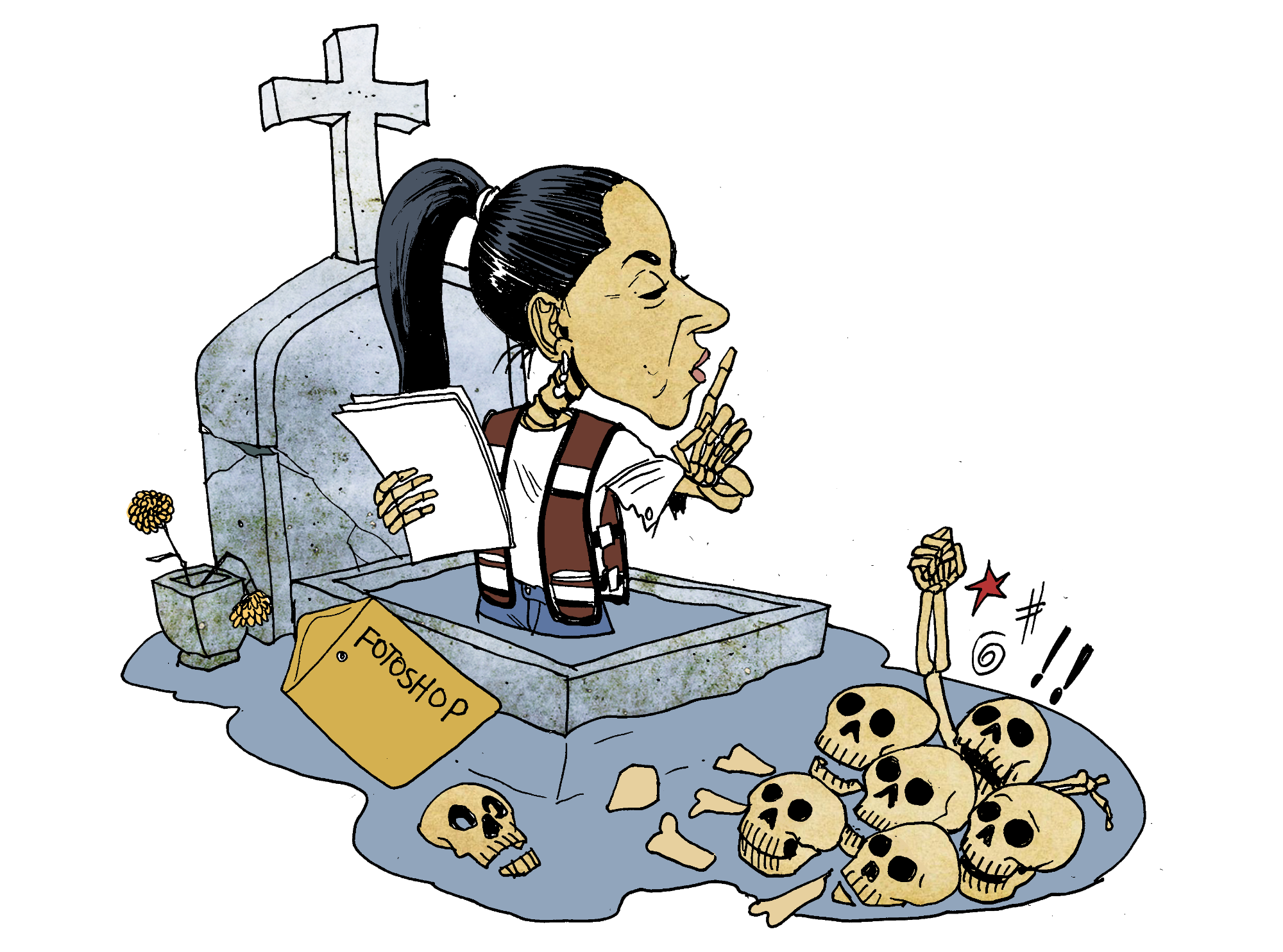 $!Calaveras 2025: Sheinbaum en silencio, Manolo vaquero y Trump contra el mundo