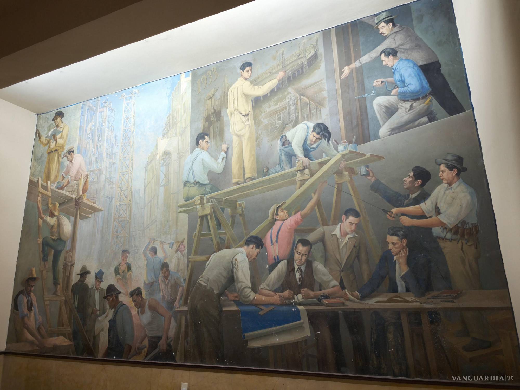 $!Construcción del Ateneo Fuente. Salvador Tarazona. 1933. Categoría: Historia. Ateneo Fuente.