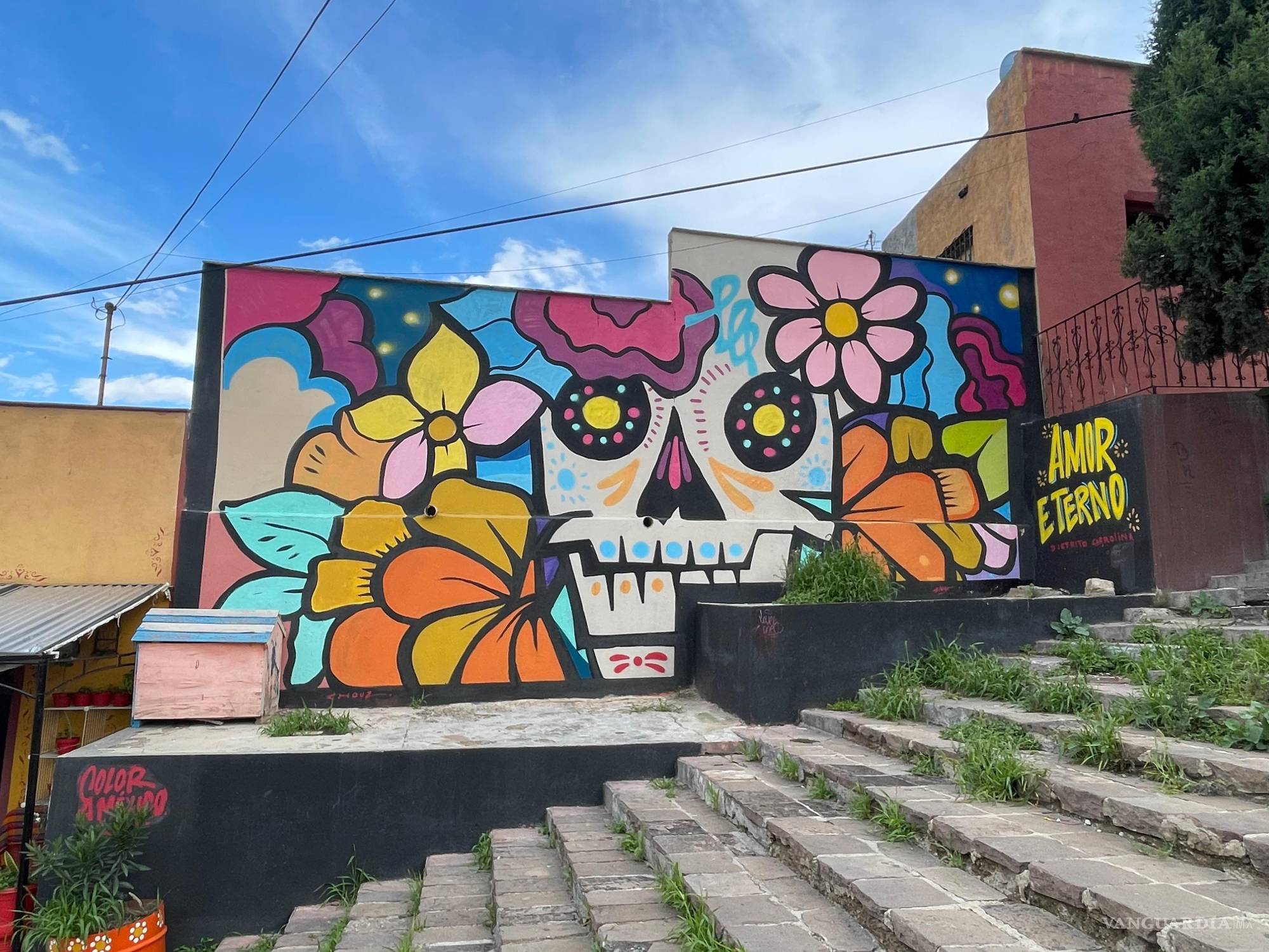 $!Amor Eterno. Distrito Carolina, Color a México, Julio César Arévalo, Ana Sofía Flores Lavín. 2024. Categoría: Cultura. Escalinatas de Santa Anita.