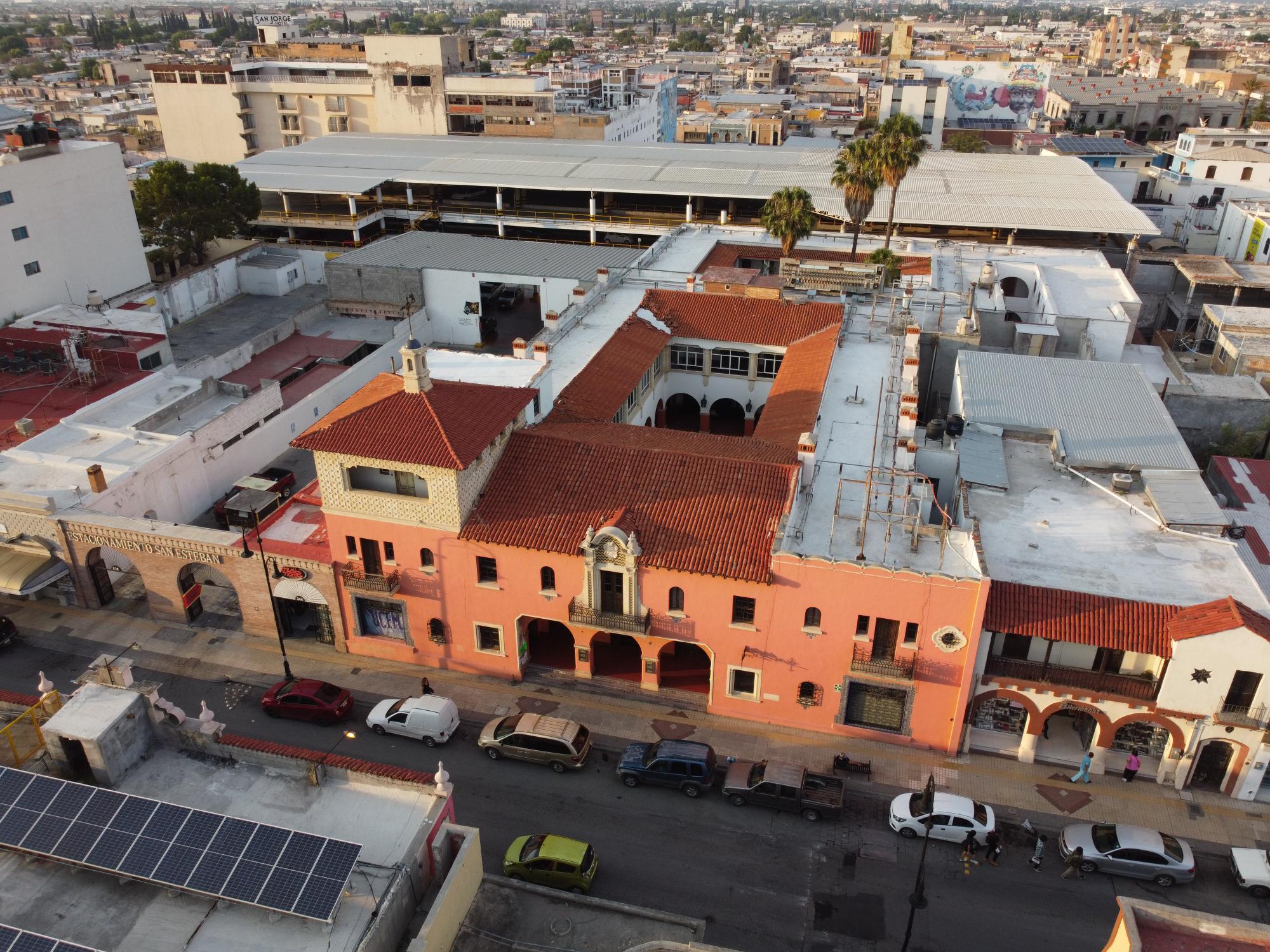 $!Vista aérea del antiguo hotel ubicado en la calle Guadalupe Victoria.
