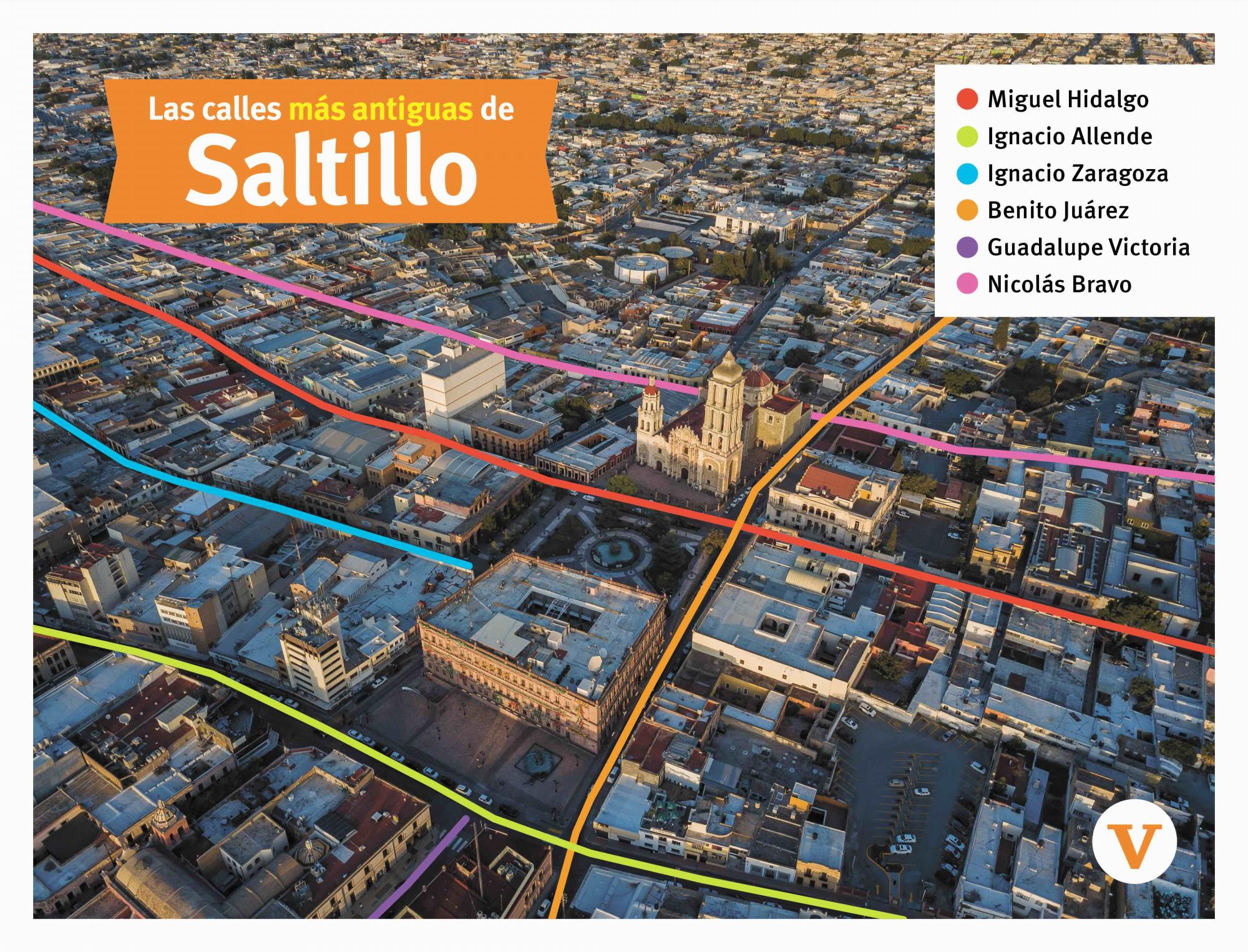 $!Foto mapa actual del Centro Histórico de Saltillo