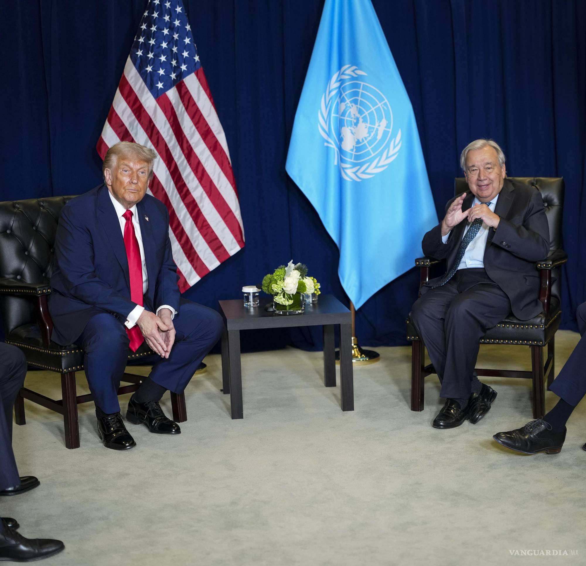 $!Donald Trump se reúne con António Guterres, secretario general de las Naciones Unidas en la sede de las Naciones Unidas, el 23 de septiembre de 2025.