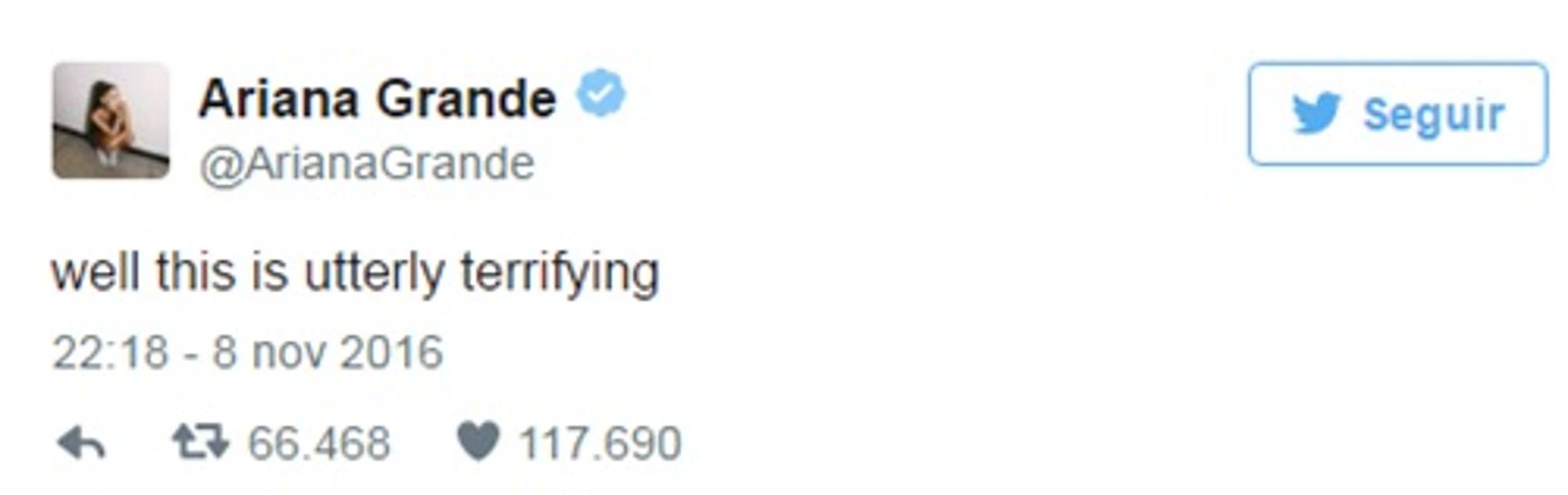 $!Tweets de los Famosos expresan inconformidad ante el triunfo de Trump