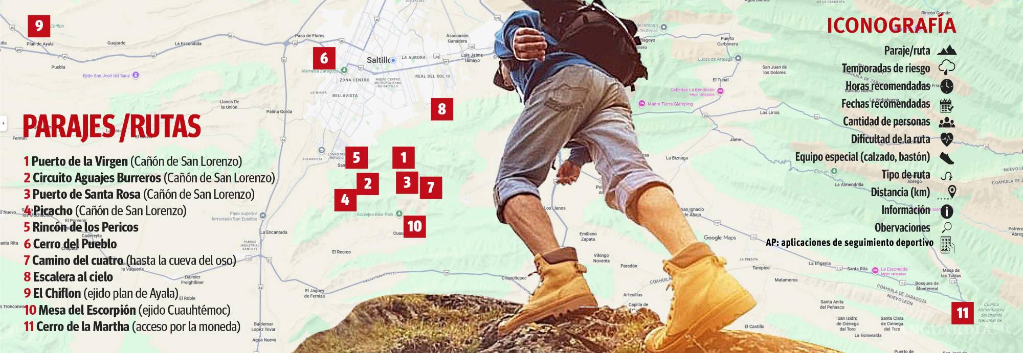 $!Camina seguro: la guía de senderismo en Saltillo que debes conocer