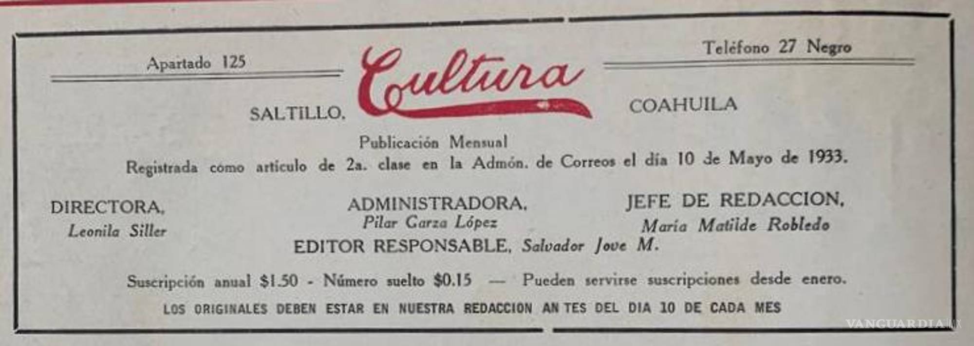 $!Leonila Siller, Pilar Corral y María Matilde Robledo marcaron un precedente en el periodismo cultural de Coahuila.