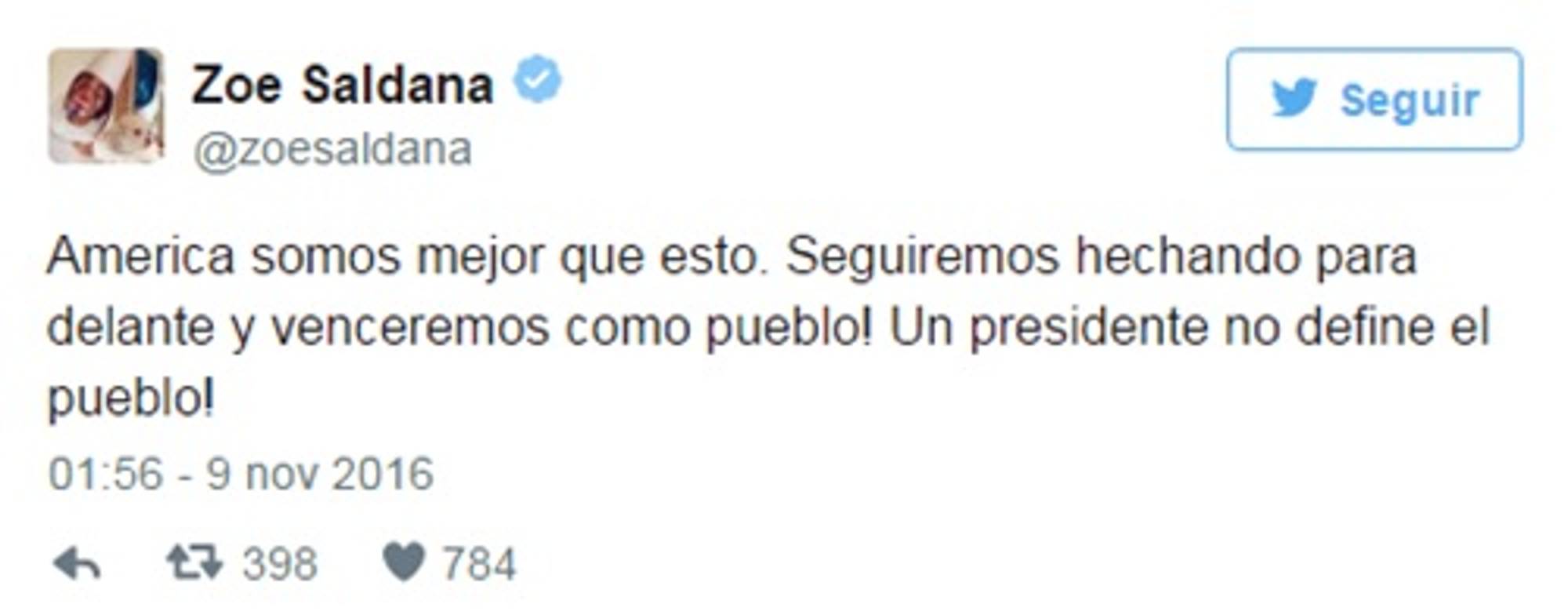 $!Tweets de los Famosos expresan inconformidad ante el triunfo de Trump