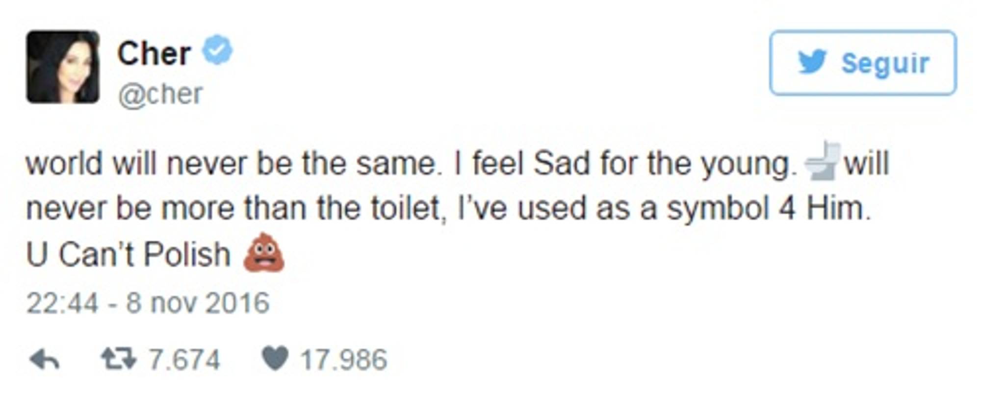 $!Tweets de los Famosos expresan inconformidad ante el triunfo de Trump