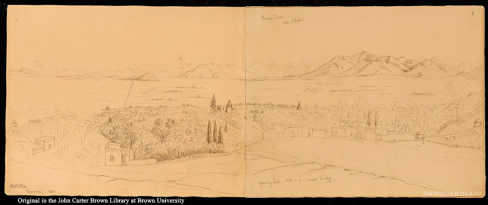 El boceto perdido de Saltillo que resurge 170 años después