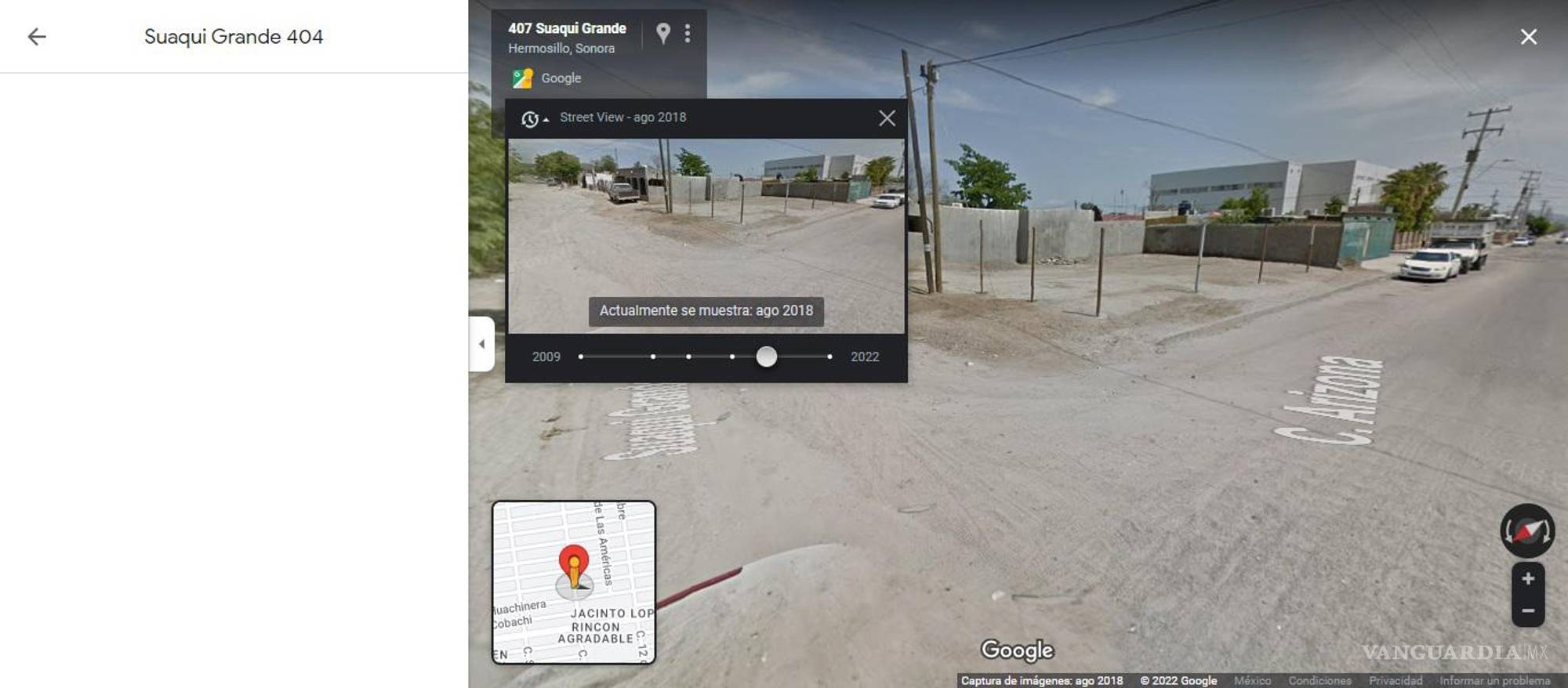 $!En la imagen se aprecia el terreno revocado en 2012 a Osbaldo Gámez Murrieta esposo de Verónica Luna.