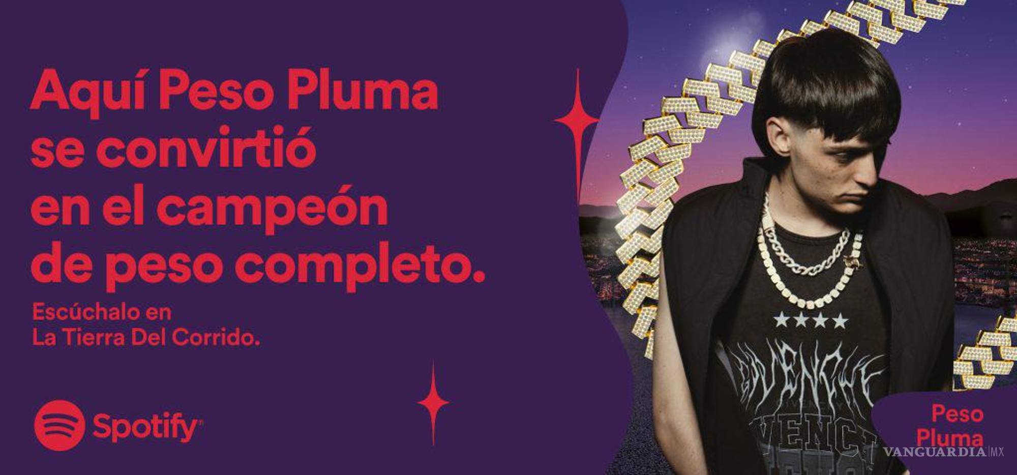 $!La campaña iba destinada a celebrar el logro de Peso Pluma en Spotify.