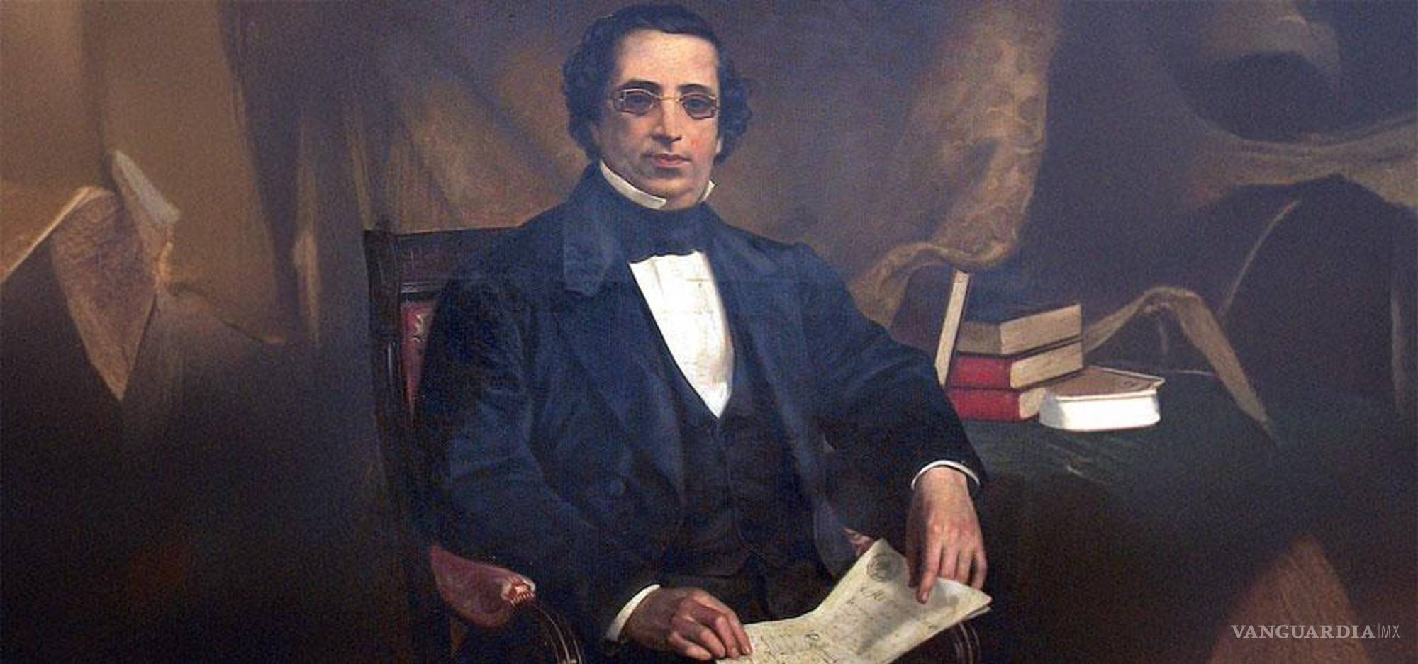 $!Retrato de José María Lafragua, jurista, escritor y político liberal del siglo XIX, recordado por su labor en la consolidación del Estado laico en México. Aunque sin vínculos directos con Saltillo, su nombre perdura en la nomenclatura urbana de la ciudad, resignificado por el habla popular como “La Fragua”.