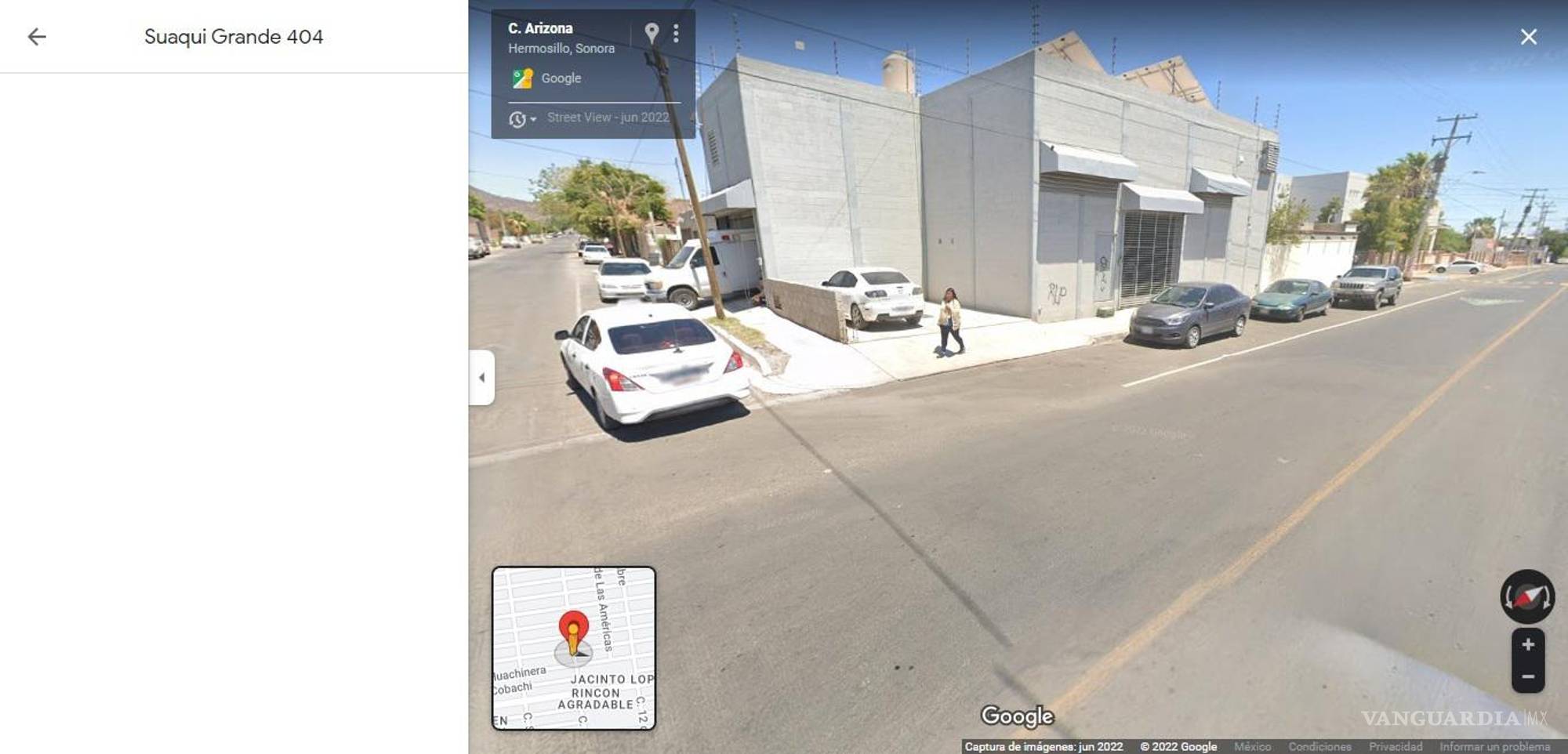 $!Luego de ser vendido a terceros, en vez de construirse una vivienda de acuerdo al uso de suelo de la zona se edificó un negocio comercial en el predio ubicado en Suaqui Grande y Arizona.