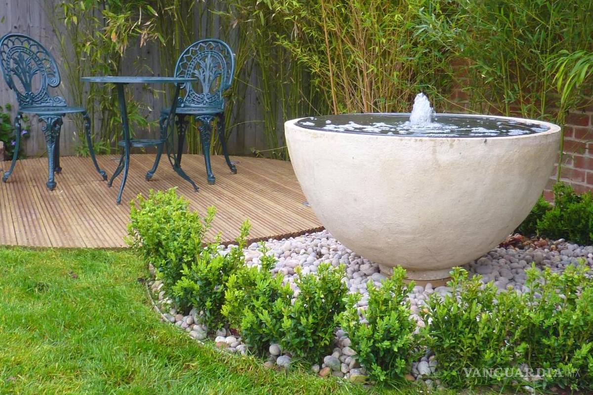 $!Las fuentes aportan paz y refrescan por la presencia del agua.