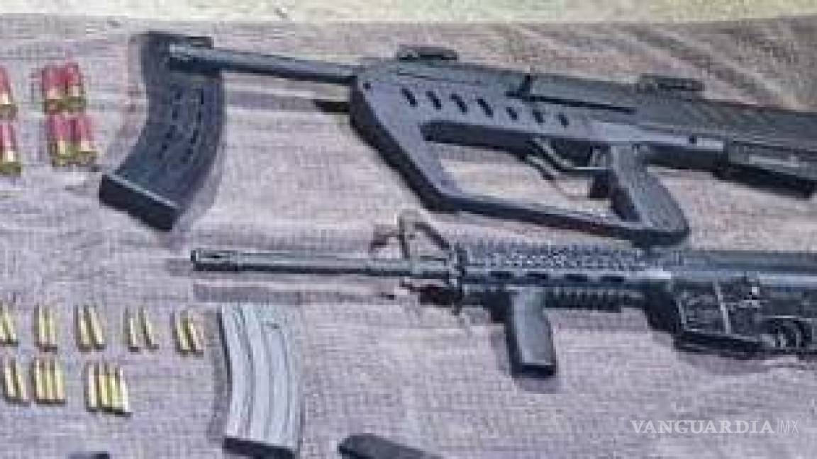 Un joven de 14 años y 5 hombres son detenidos en Nuevo León, con armas de uso exclusivo