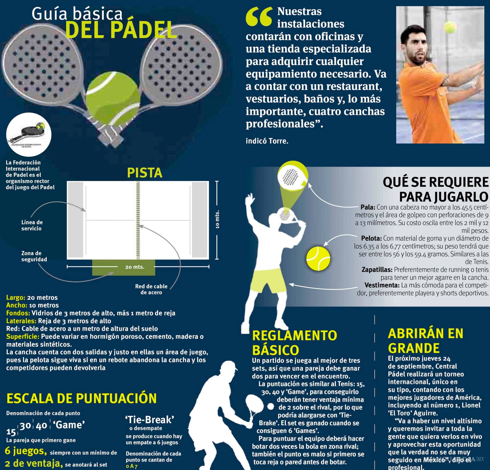 Pádel, un deporte en expansión, llegó a Saltillo