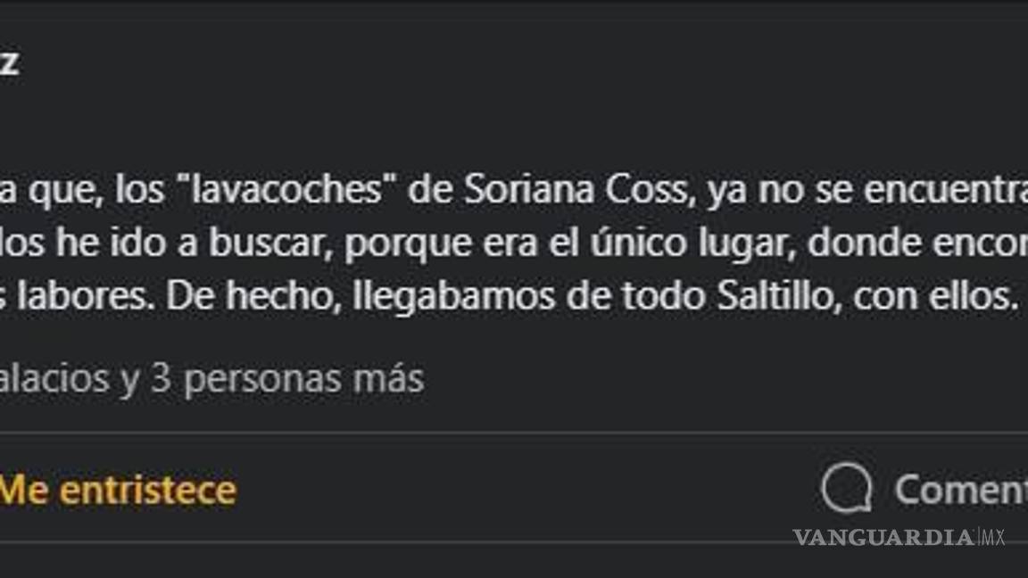 $!En plena época navideña, dejan sin trabajo a lavacoches de tienda de autoservicio en Saltillo