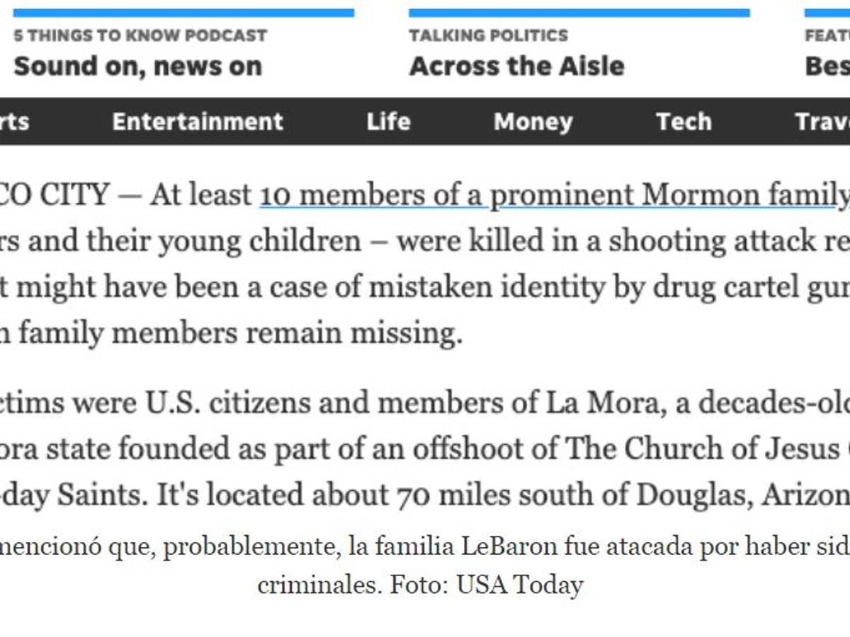 $!Prensa internacional califica de incapaz y en crisis al Gobierno de AMLO, tras ataque a la familia LeBarón