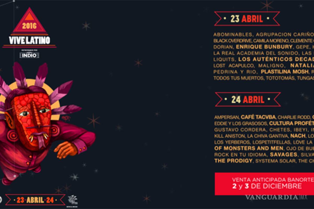 Dan a conocer el cartel del Vive Latino 2016