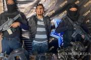 Arresto. Policías de San Pedro sorprendieron a Raymundo, de 22 años, cuando desmantelaba una moto a la altura del ejido La Fe. PEDRO PESINA