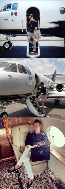 $!Las fotos &quot;no son de verdad”, no estuvo en el avión presidencial, dice General sobre su hijo fashionista