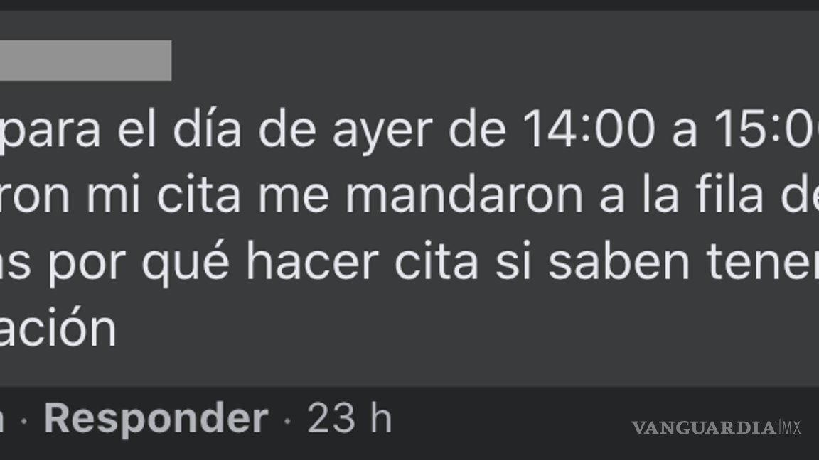 $!‘Se va todo el día en esto’; saltillenses se quejan porque no se respeta cita para recoger placas