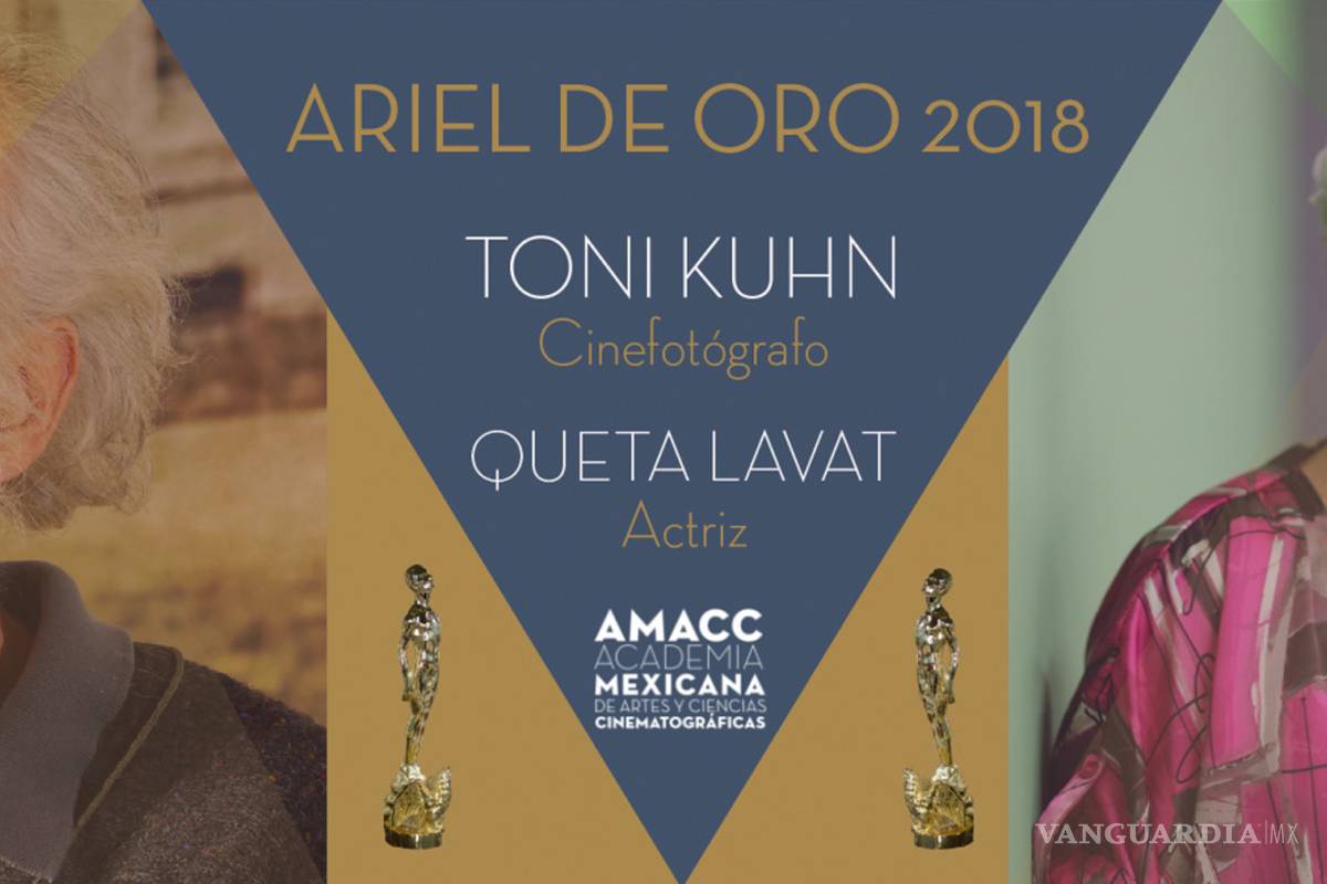 $!Queta Lavat y Toni Kuhn serán reconocidos con el Ariel de Oro