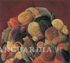 $!Fernando Botero: Obispos muertos. Óleo sobre tela, 1961