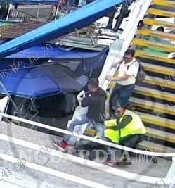 $!El policía bancario fue trasladado al hospital Álvaro Obregón.