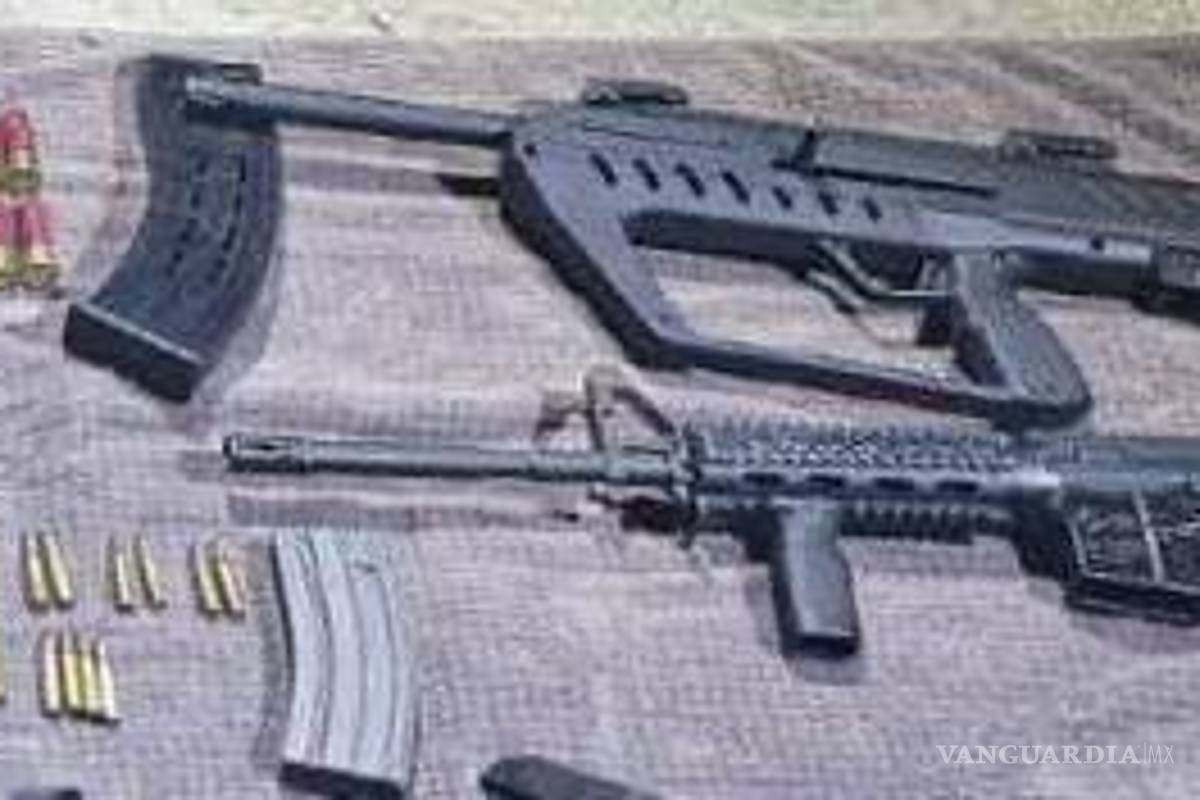 Un joven de 14 años y 5 hombres son detenidos en Nuevo León, con armas de uso exclusivo